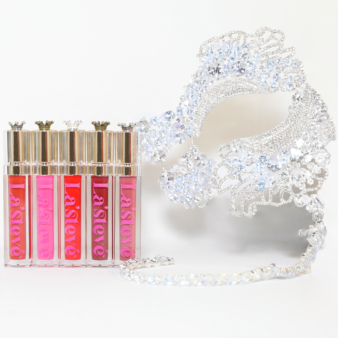 Lip Gloss Five-pack Beauty Bundle Party Set Infused with Shea Butter