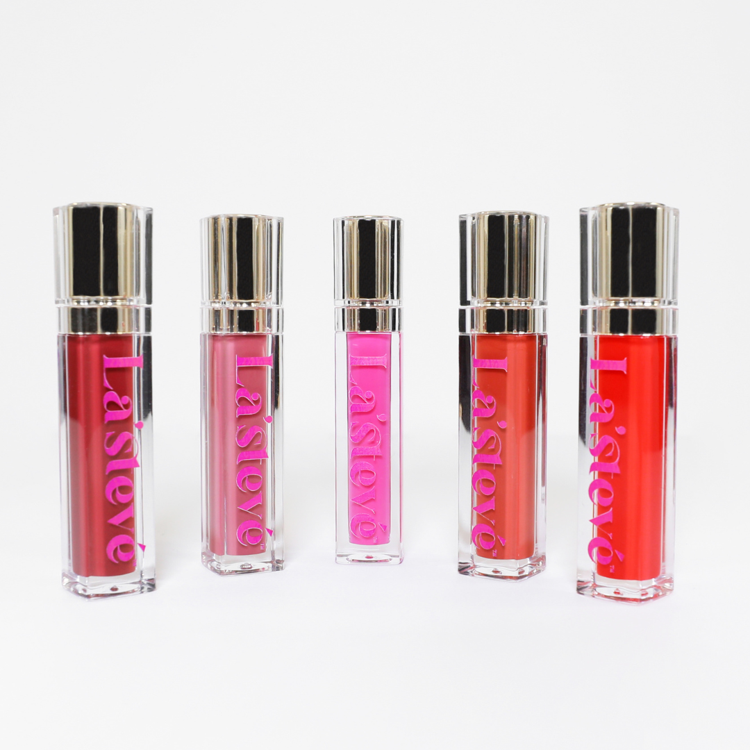Lip Gloss Five-pack Beauty Bundle Party Set Infused with Shea Butter