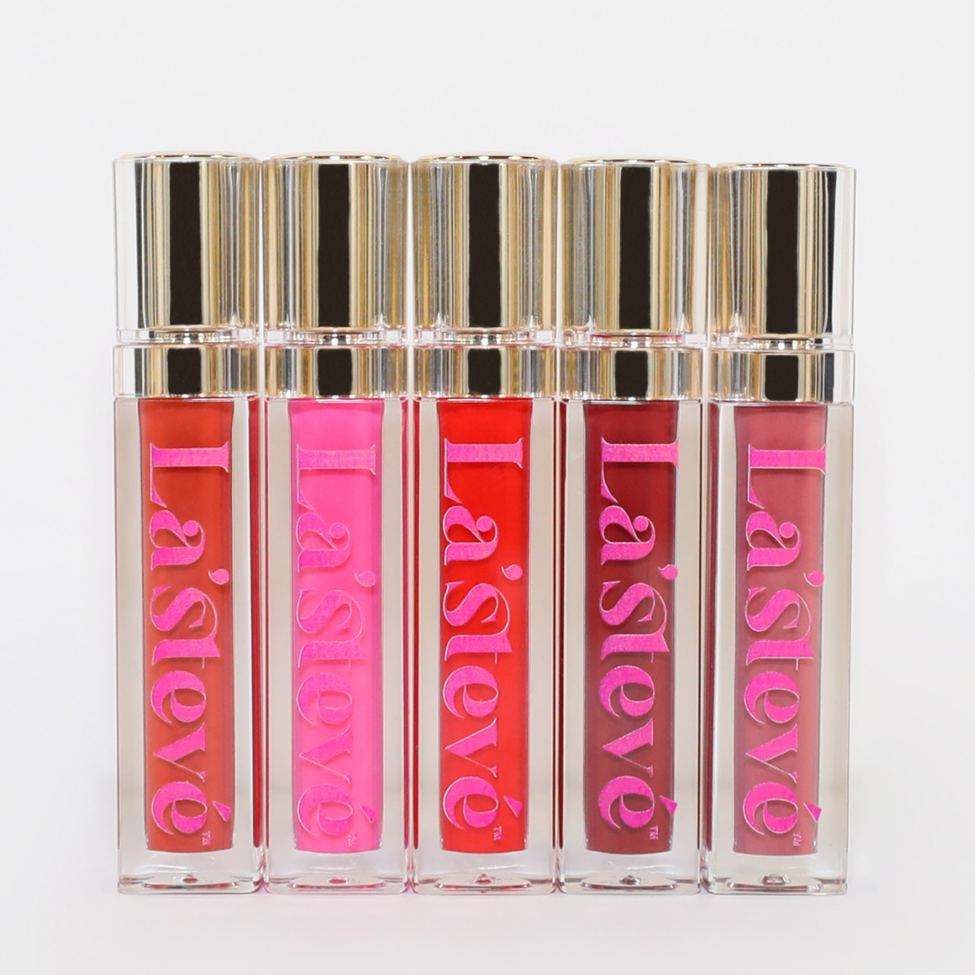 Lip Gloss Five-pack Beauty Bundle Party Set Infused with Shea Butter