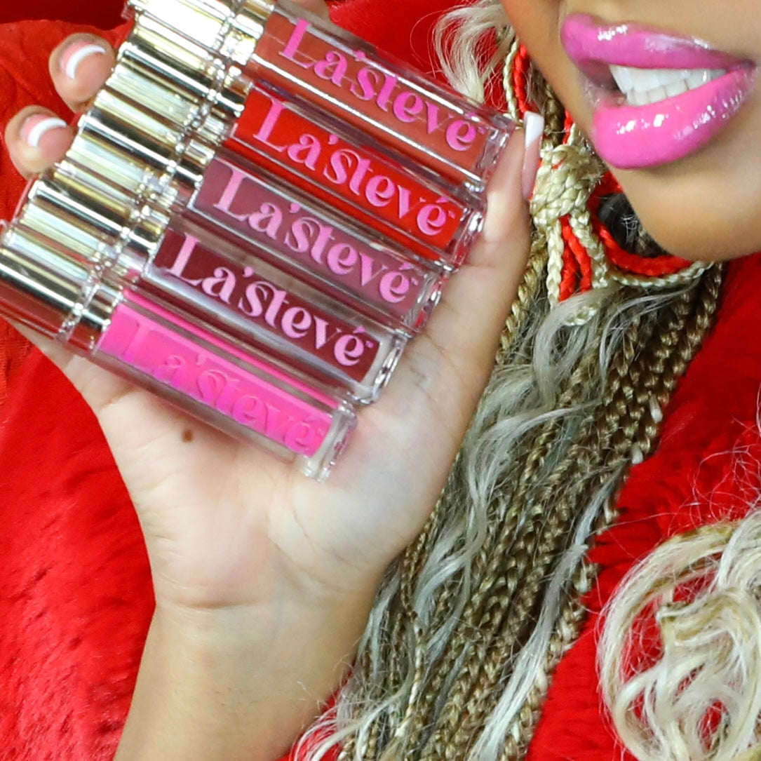 La’stevé ™ Luxury Lip Gloss Five-pack Party Set INFUSED w/Butyrospermum Parkii (Shea Butter)